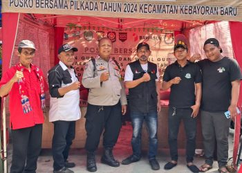 Bhabinkamtibmas Pantau di Posko Bersama Pilkada DKI
