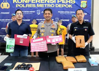 Polisi Gulung Pemasok Narkoba di Depok Jelang Tahun Baru, Omzet Capai Rp 1,4 Miliar
