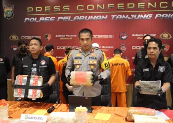 Dukung Program Asta Cita Presiden, Polres Pelabuhan Tanjung Priok Tangkap Tersangka Narkoba