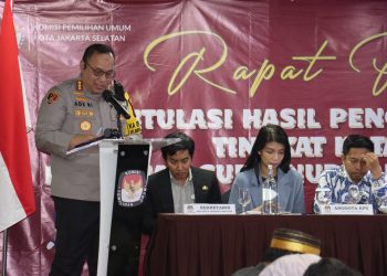 Kapolres Metro Jakarta Selatan Bersama Forkopimko Hadiri Pembukaan Rapat Pleno Rekapitulasi Hasil Pilkada 2024 di Jakarta Selatan