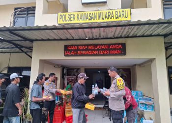 Polsek Kawasan Muara Baru Gelar Jumat Berkah Sambut Dirgahayu Polda Metro Jaya ke-75