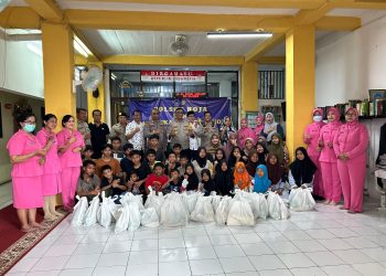 Polsek Koja dan Bhayangkari Gelar Bakti Sosial di Yayasan Nuruz Zahroh