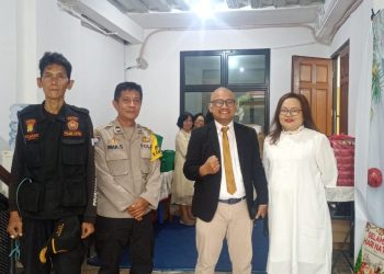 Sinergi Polri dan Pokdar Kamtibmas, Pastikan Ibadah Natal di Rempoa Lancar