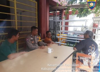 Bhabinkamtibmas Pulau Lancang Ajak Warga Jaga Keamanan Pasca Pilkada