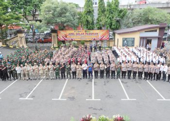 Apel Gelar Pasukan Operasi Kepolisian Lilin Jaya 2024 di Polres Metro Jakarta Utara