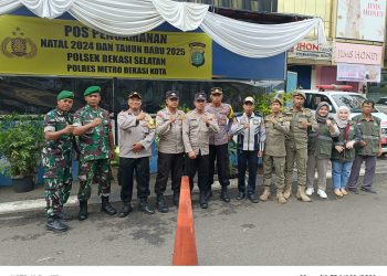 Polsek Bekasi Selatan Gelar Operasi Lilin Jaya 2024 di Pos PAM GGP Mall Galaxy