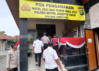 Jelang libur Nataru, Wakapolsek Cipayung cek kesiapan pengamanan Pospam TMII