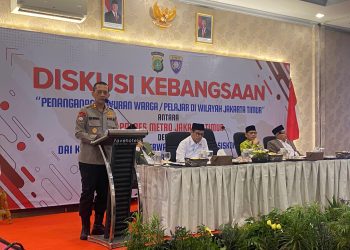 Polres Metro Jakarta Timur Terus Berupaya Menekan Angka Tawuran Dengan Menggelar Diskusi Kebangsaan