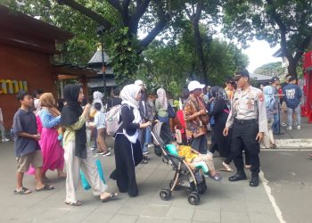 Libur Nataru Tiba, Polisi Amankan Ribuan Pengunjung di Taman Kreasi TMII