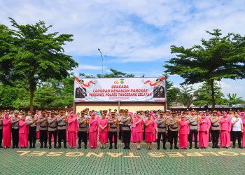 129 Personel Polres Tangsel Terima Kenaikan Pangkat, 5 di Antaranya Mendapat Penghargaan Kenaikan Pangkat Pengabdian