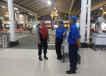 Polisi Bandara Soetta Imbau para Karyawan Jaga Kamtibmas Kondusif