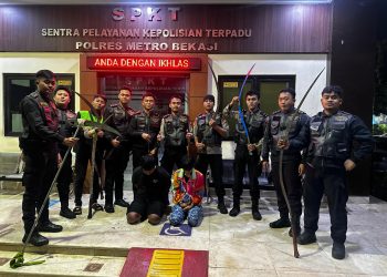 Tim Patroli Perintis Presisi Polres Metro Bekasi Gagalkan Dua Aksi Tawuran Remaja di Tempat Berbeda