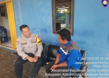 Brigadir Tulus Hidayat Sambangi Warga Pulau Lancang, Perkuat Silaturahmi dan Kamtibmas