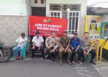 Polsek Koja Gelar Jum’at Curhat, Warga Diajak Tingkatkan Keamanan