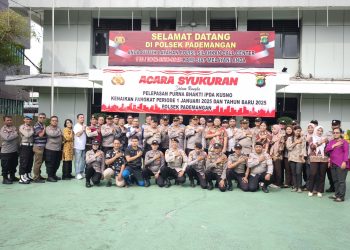 Kebersamaan dan Penghormatan: Syukuran Purna Bakti dan Kenaikan Pangkat Polsek Pademangan