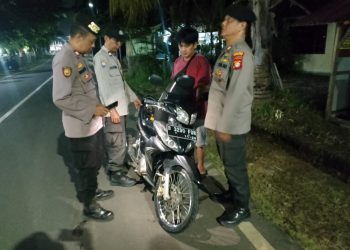 Wakapolsek Cibarusah Pimpin Operasi Kejahatan Jalanan