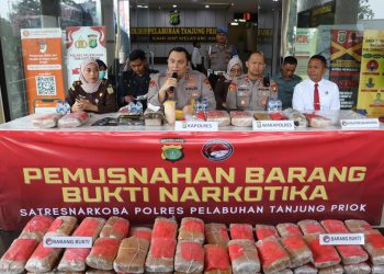 Dukung Asta Cita Presiden Prabowo, Polres Pelabuhan Tanjung Priok musnahkan narkoba senilai Rp. 1.8 Milyard 22.100 jiwa terselamatkan
