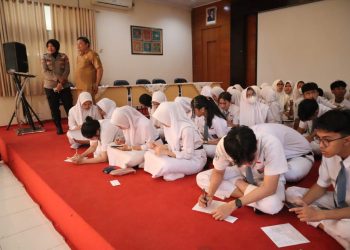 Tindak Lanjut Program CETAR, Polres Tangsel Gandeng Bareskrim Polri Ambil Sidik Jari Pelajar