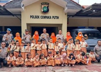 Polisi Sahabat Anak Polsek Cempaka Putih Terima Outing Class Dari Sekolah Paud Sakura