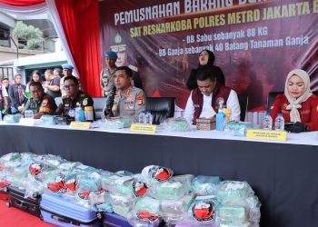Polres Metro Jakarta Barat Musnahkan Narkoba Senilai Rp106 Miliar, Selamatkan 885 Ribu Jiwa