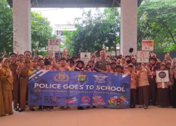 Satlantas Polres Metro Bekasi Gelar Police Goes to School, Edukasi Sejak Dini Tata Tertib Lalu Lintas dan Anti-Bullying