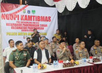 Ngopi Kamtibmas di Pademangan Timur, Polisi Bahas Tawuran hingga Keamanan Ojol
