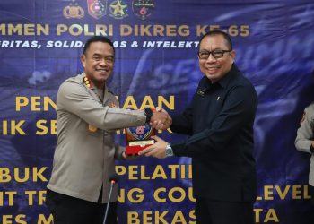 Kapolres Metro Bekasi Kota Sambut Hangat Kunjungan Serdik Sespimmen Angkatan 65