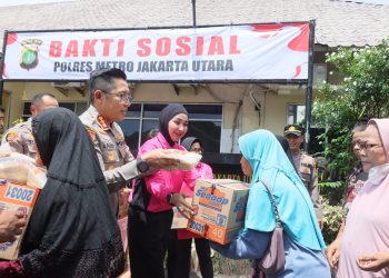 Polres Metro Jakarta Utara Gelar Bakti Sosial Sambut Bulan Suci Ramadhan di Cilincing