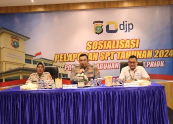 Polres Pelabuhan Tanjung Priok & KPP Pratama Gelar Sosialisasi SPT Tahunan untuk Personel
