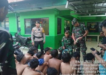 Respon Cepat Pengaduan Warga, Polsek Johar Baru Amankan 17 Remaja yang Hendak Tawuran