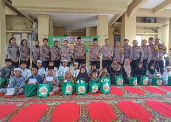 Polsek Serpong Berbagi Kebahagiaan, Santunan untuk Anak Yatim di Bulan Suci Ramadhan
