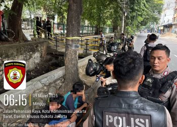 Operasi Pekat Jaya 2025, Respon Cepat Polisi Amankan Gerombolan Remaja Tawuran di Karang Anyar