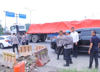 Polrestro Bekasi Lakukan Pengecekan Jalur Mudik dan Lokasi Pospam dalam Persiapan Pam Ops Ketupat Jaya 2025