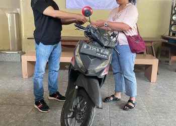 Polsek Matraman Kembalikan Motor Hasil Pencurian Kepada Pemiliknya