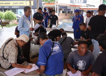 Polres Kepulauan Seribu Gelar Pengecekan Urine bagi Kapten dan ABK di Dermaga 16 Marina Ancol