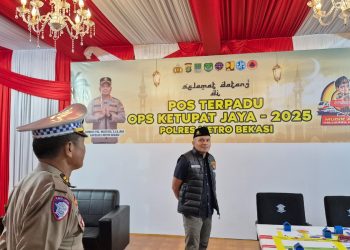 Kapolres Metro Bekasi Tinjau Posko Keamanan dan Pelayanan Mudik, Pastikan Keamanan & Kenyamanan Pemudik