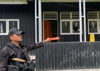 Polri Lakukan Olah TKP Penyerangan Terhadap Guru dan Tenaga Kesehatan di Yahukimo oleh KKB