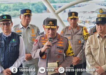 Cek One Way Nasional di KM 70 Cikatama, Kapolri: Ada Peningkatan tapi Tetap Lancar
