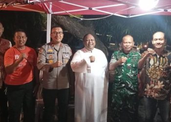 Kapolsek Ciputat Timur dan Danramil Tinjau Pengamanan Ibadah Paskah di Gereja Santo Nikodemus Rempoa