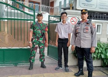 Pengamanan Ibadah Paskah Minggu Pagi Hari di Gereja Pantekosta Berjalan Lancar