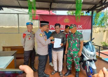 Polsek Ciputat Timur Kembalikan Motor Hasil Kejahatan Kepada Pemiliknya
