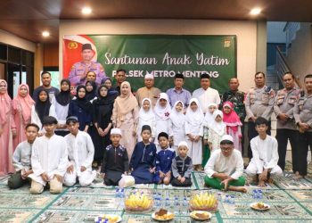 Polsek Metro Menteng Gelar Kegiatan Santunan Anak Yatim Dalam Rangka Polisi Peduli Anak Yatim