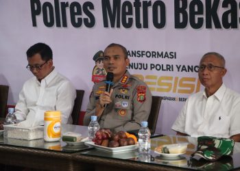 Ngopi Kamtibmas Kapolres Metro Bekasi dengan Pengelola Kawasan Industri dan Perangkat Desa Sekitar Jababeka: Jalin Sinergitas dan Serap Aspirasi Masyarakat