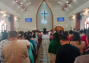 Polsek Cakung Amankan Ibadah Kenaikan Isa Al Masih di Gereja HKBP Cakung Timur