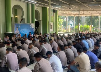 Polrestro Bekasi Gelar Binrohtal, Wakapolres Tegaskan Pentingnya Keimanan dalam Tugas