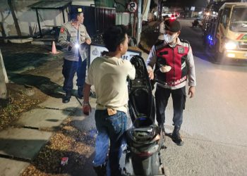 Polsek Babelan Gelar Operasi Kejahatan Jalanan, Amankan Satu Unit Sepeda Motor Tanpa STNK