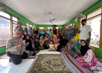Kapolsek Kedung Waringin Sapa Jamaah Majelis Taklim Nurul Ikhwan, Ingatkan Peran Ibu dalam Cegah Kejahatan