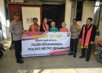 Minggu Kasih Polres Metro Bekasi: Ibadah Gereja Aman, Jemaat Diedukasi Soal Kamtibmas dan Layanan 110