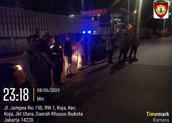 Patroli Malam Polsek Koja Amankan Satu Pelaku Diduga Premanisme