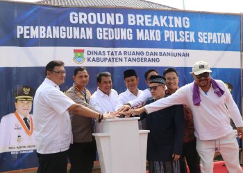 Ground Breaking Gedung Baru Polsek Sepatan, Kapolres Metro Tangerang Kota: Tingkatkan Pelayanan Masyarakat